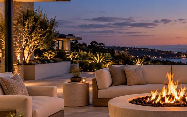Landscape lighting example