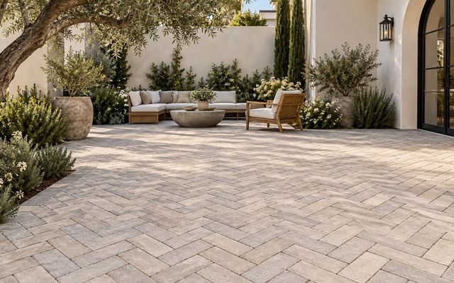 Paver patio example